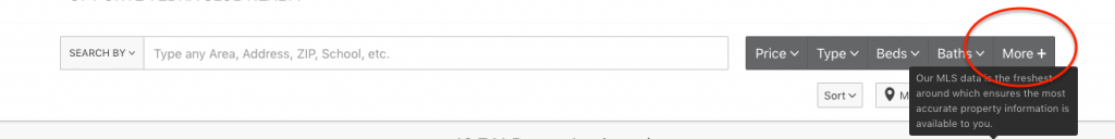 snapshot of mls search